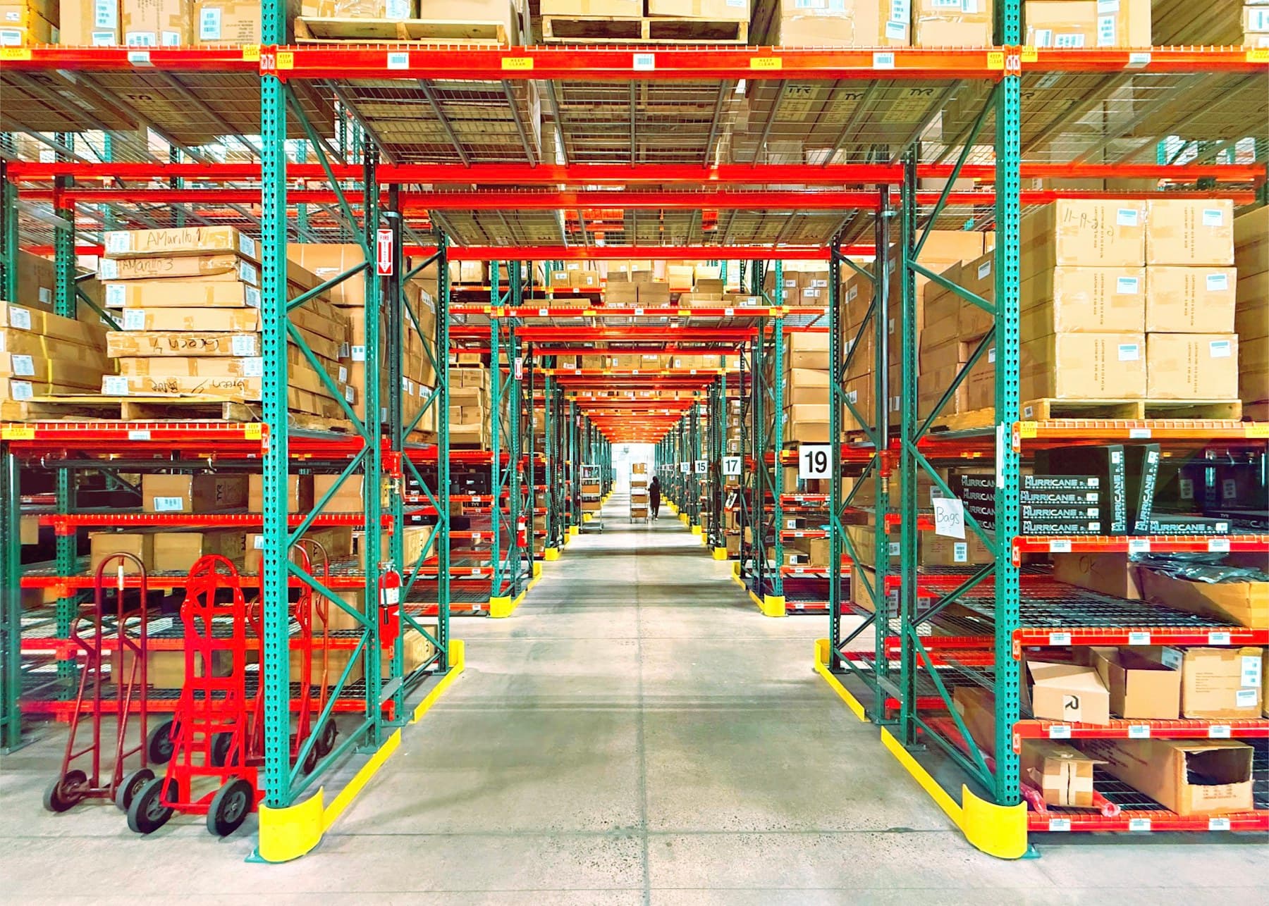 Organised wholesale warehouse inventory